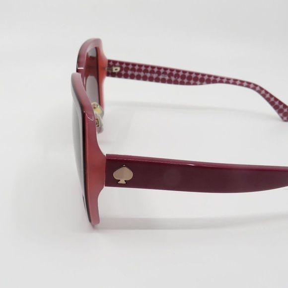 Kate Spade New Kimber/G/S C9A Red/Burgundy Shaded Square Sunglasses main image 5